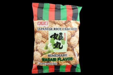 Himemaru Wasabi Rice Cracker 98g.