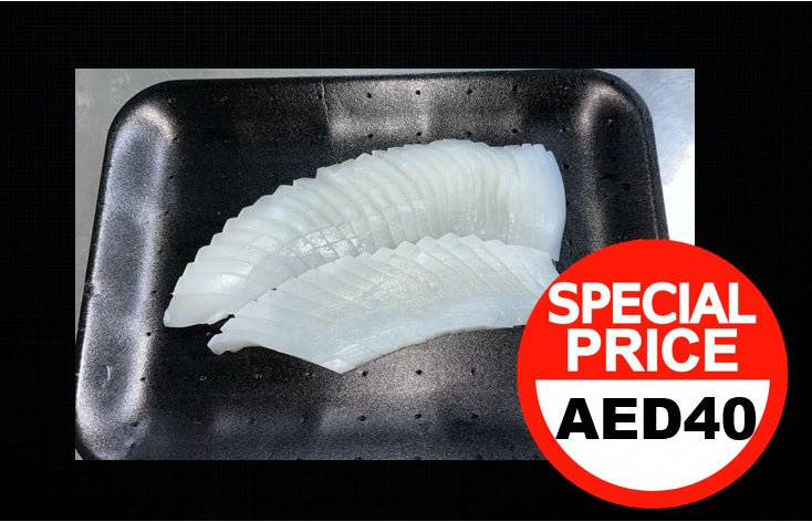 Ika Sashimi (sliced) 200g (Special Price)