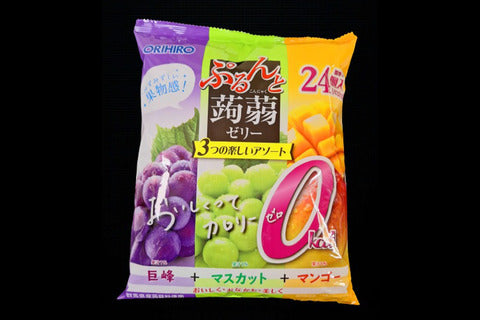 ぷるんとこんにゃくゼリー24個巨峰、マスカット、マンゴー
