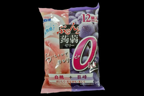 Peach & Grapes Konnyaku Jelly 12pcs.