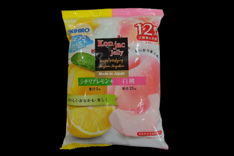 Peach & Lemon Konnyaku Jelly 12pcs.
