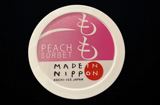 Peach Sherbet Ice Cream 115ml.