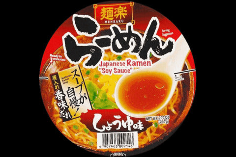 麺楽カップ麺　醤油味